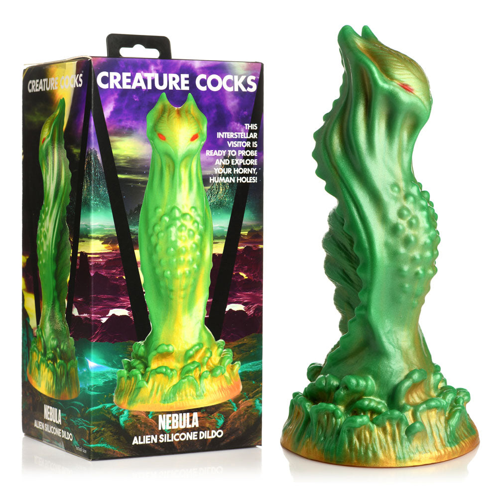 Creature Cocks Nebula - Green 19.3 cm Alien Fantasy Dildo-AH268