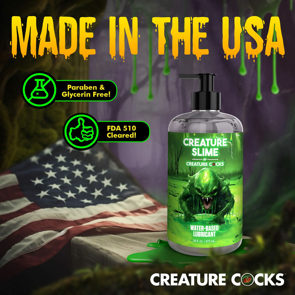 Creature Cocks Water-Based Lubricant - 473 ml - Water Based Lubricant - 473 ml Pump Bottle-AH455-16OZ