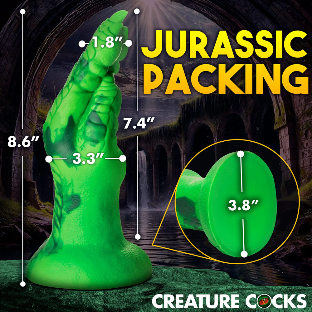 Creature Cocks Raptor Claw Fisting Silicone Dildo - Green 21.8 cm Claw Fantasy Dildo