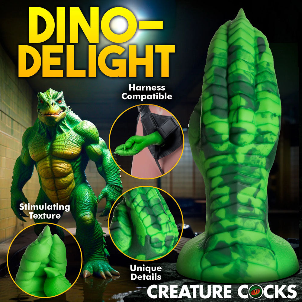 Creature Cocks Raptor Claw Fisting Silicone Dildo - Green 21.8 cm Claw Fantasy Dildo