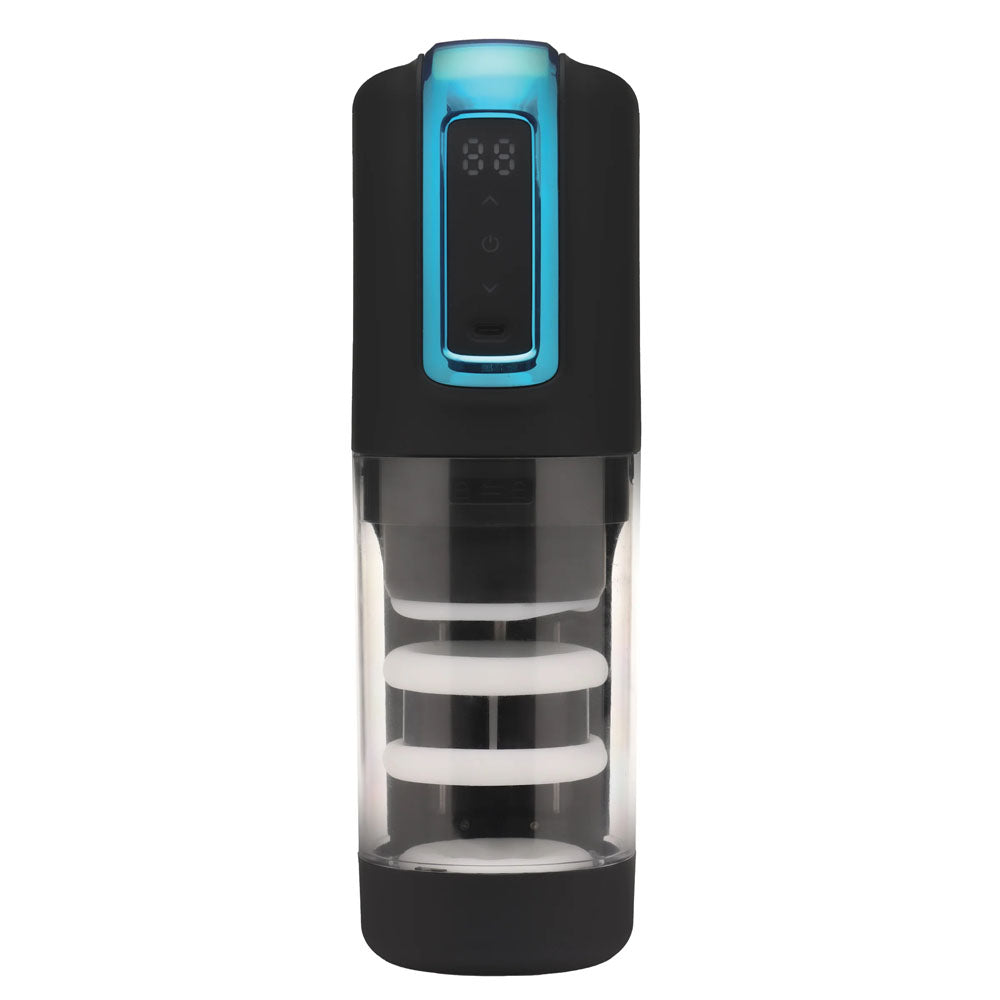 LoveBotz The Milker Roto-Stroke - USB Rechargeable Thrusting & Rotating Male Masturbator-AH533