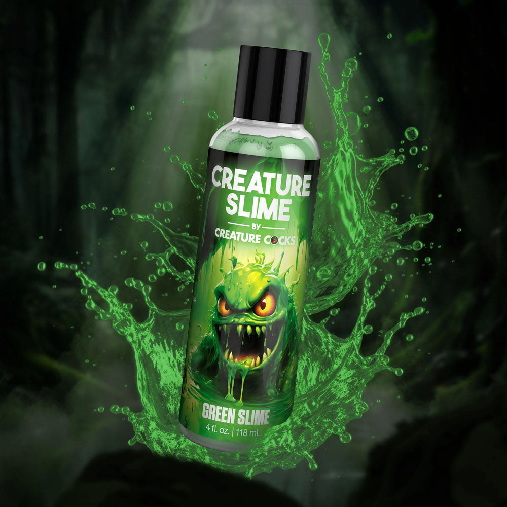 Creature Slime by Creature Cocks - Green Slime - Green Water Based Lubricant - 118 ml Bottle-AH586-4OZ