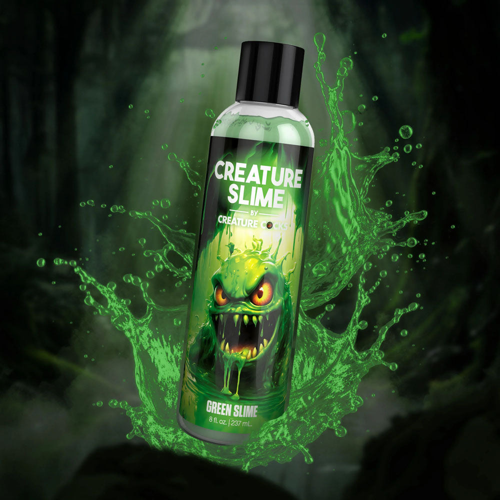 Creature Slime by Creature Cocks - Green Slime - Green Water Based Lubricant - 237 ml Bottle-AH586-8OZ