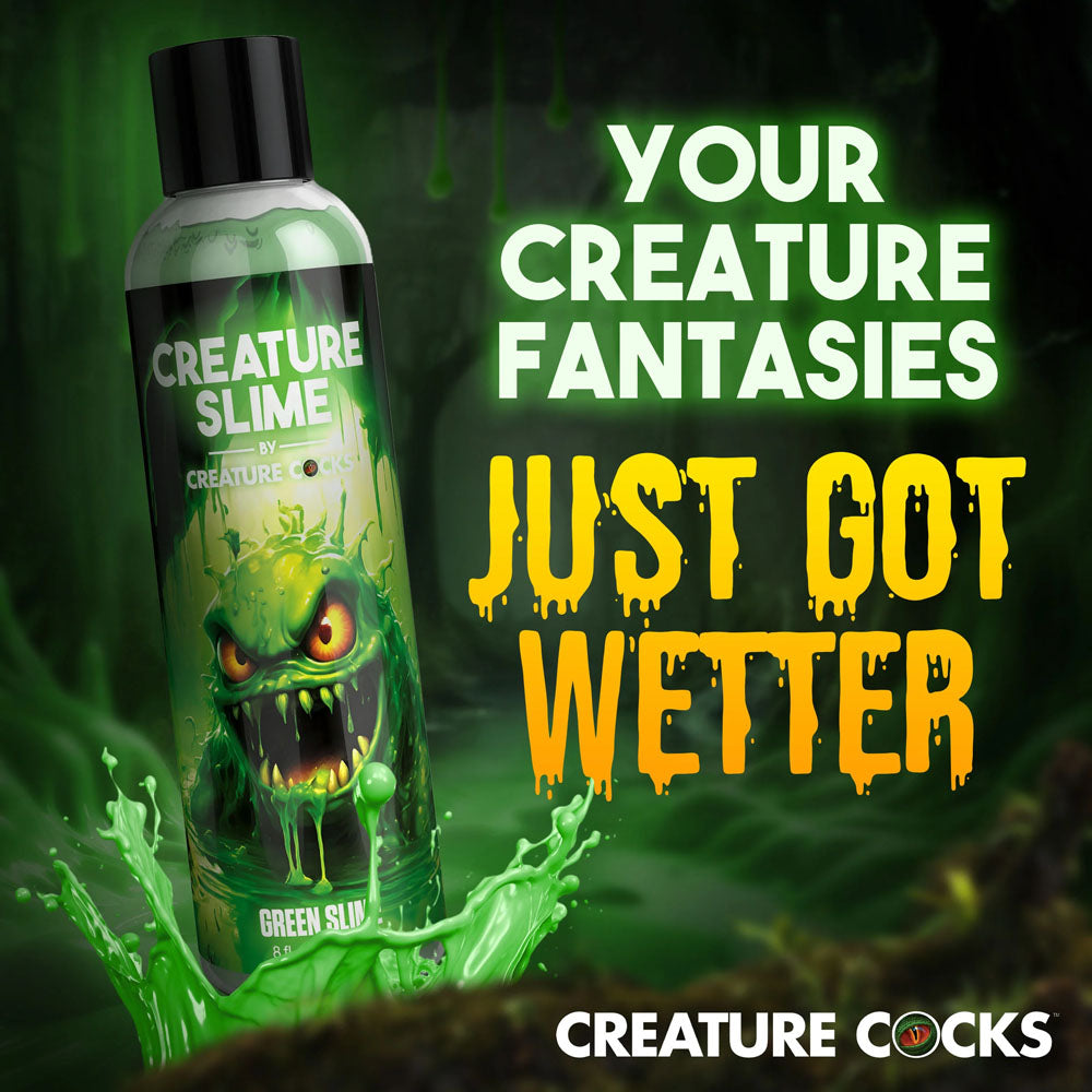 Creature Slime by Creature Cocks - Green Slime - Green Water Based Lubricant - 237 ml Bottle