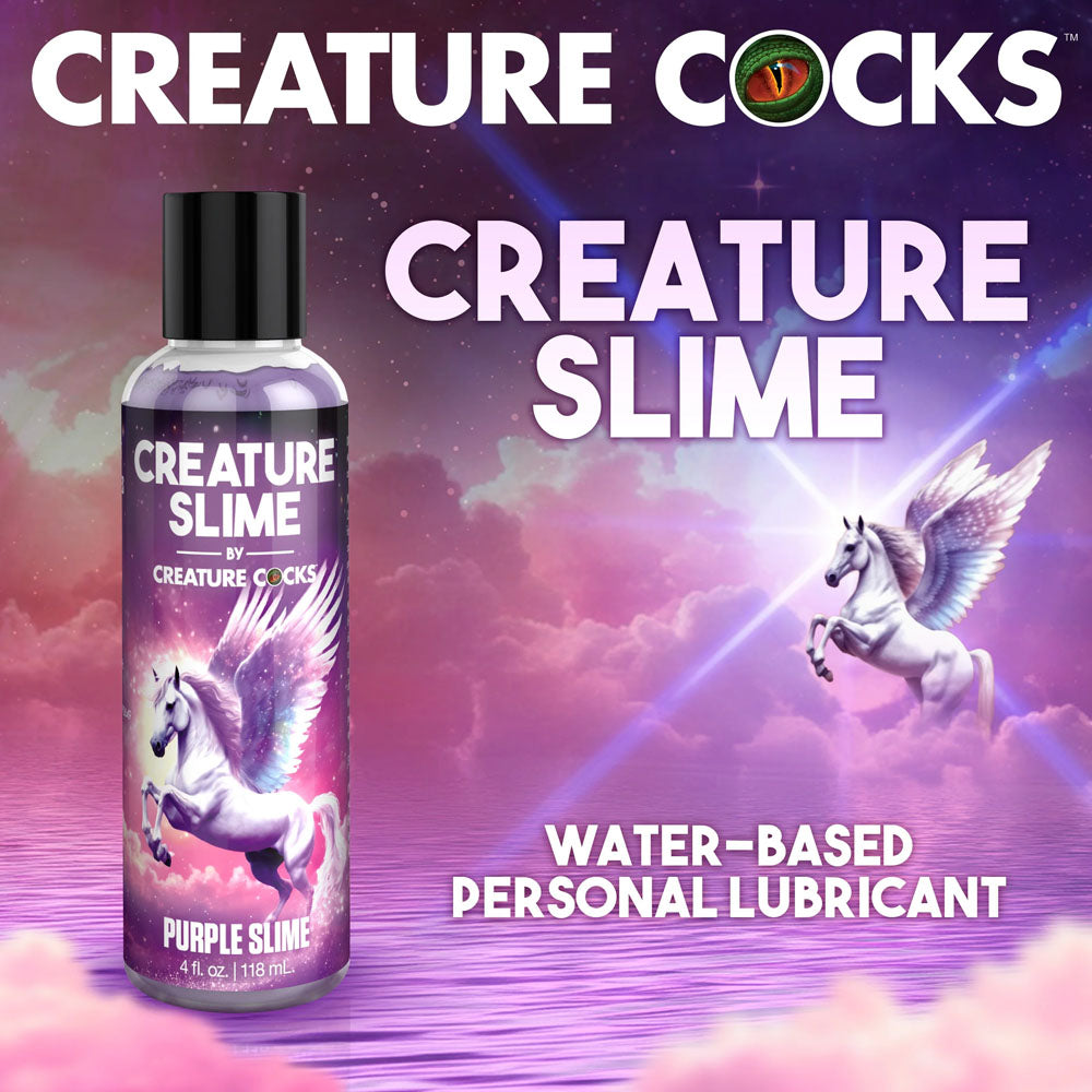 Creature Slime by Creature Cocks - Purple Slime - Purple Water Based Lubricant - 118 ml Bottle-AH587-4OZ