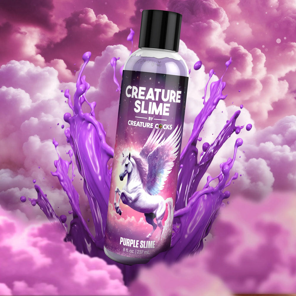 Creature Slime by Creature Cocks - Purple Slime - Purple Water Based Lubricant - 237 ml Bottle-AH587-8OZ