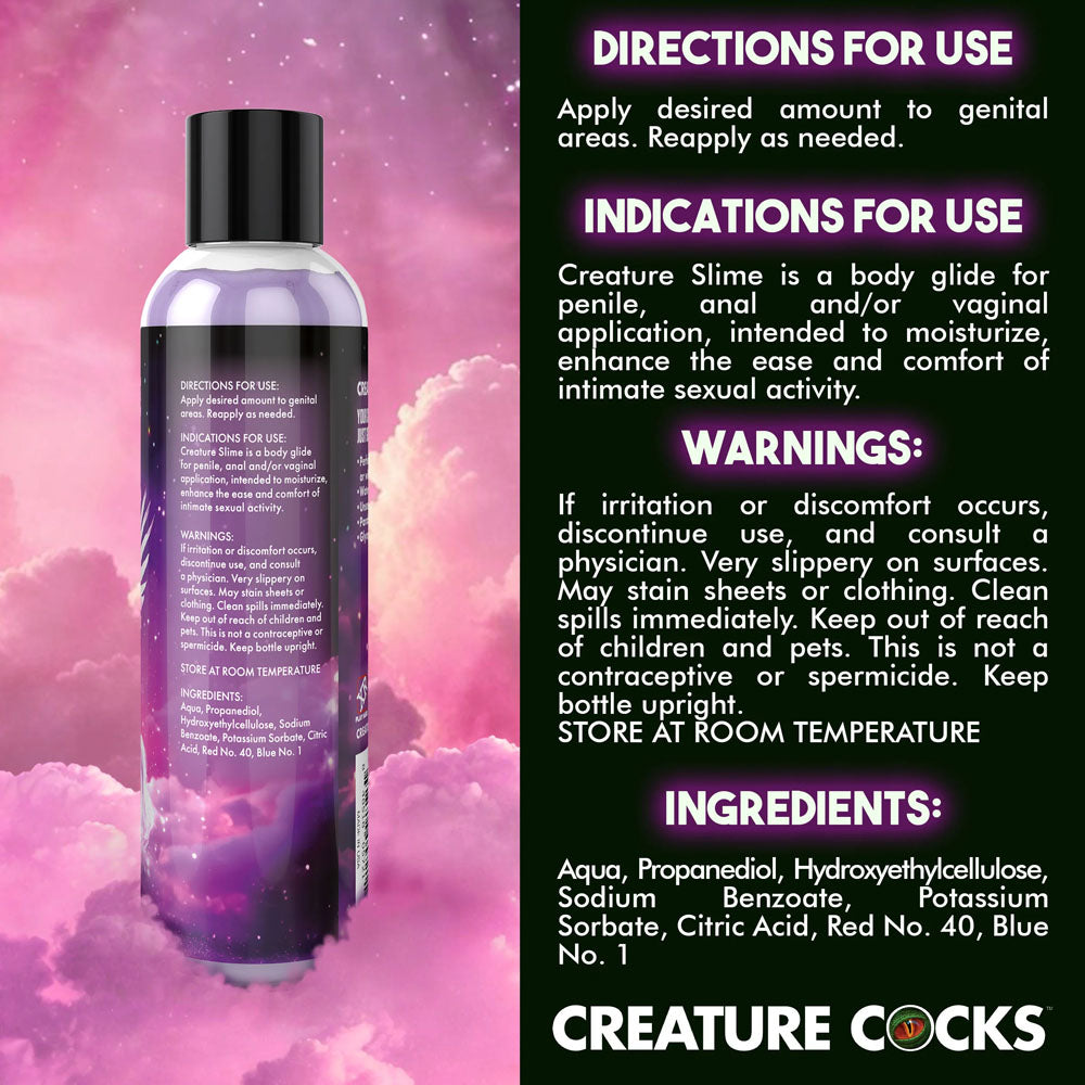 Creature Slime by Creature Cocks - Purple Slime - Purple Water Based Lubricant - 237 ml Bottle-AH587-8OZ