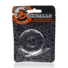 OXBALLS DO-NUT- 2 jelly cockring w/ flat inner chamber CLEAR-AJ-1025-2-CLR