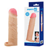 Party Up RICHARD 3 Inch Extender Sleeve - Flesh 3 Inch Penis Extender Sleeve with Ball Strap-BI-026258-PU