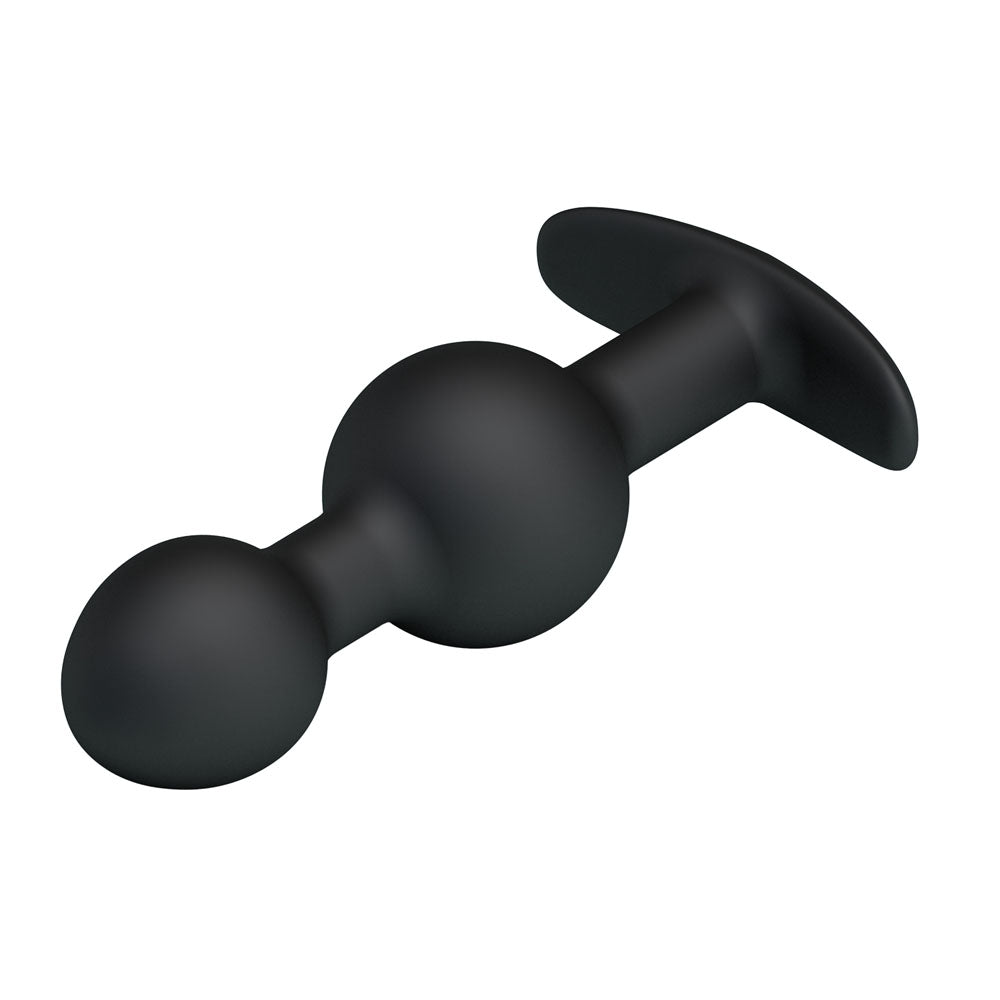 Party Up JAMES Anal Bead Plug - Black 10.4 cm Beaded Butt Plug-BI-040034-PU