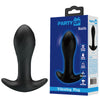 Party Up KEITH Vibrating Plug - Black 10.5 cm USB Rechargeable Vibrating Butt Plug-BI-040067-PU