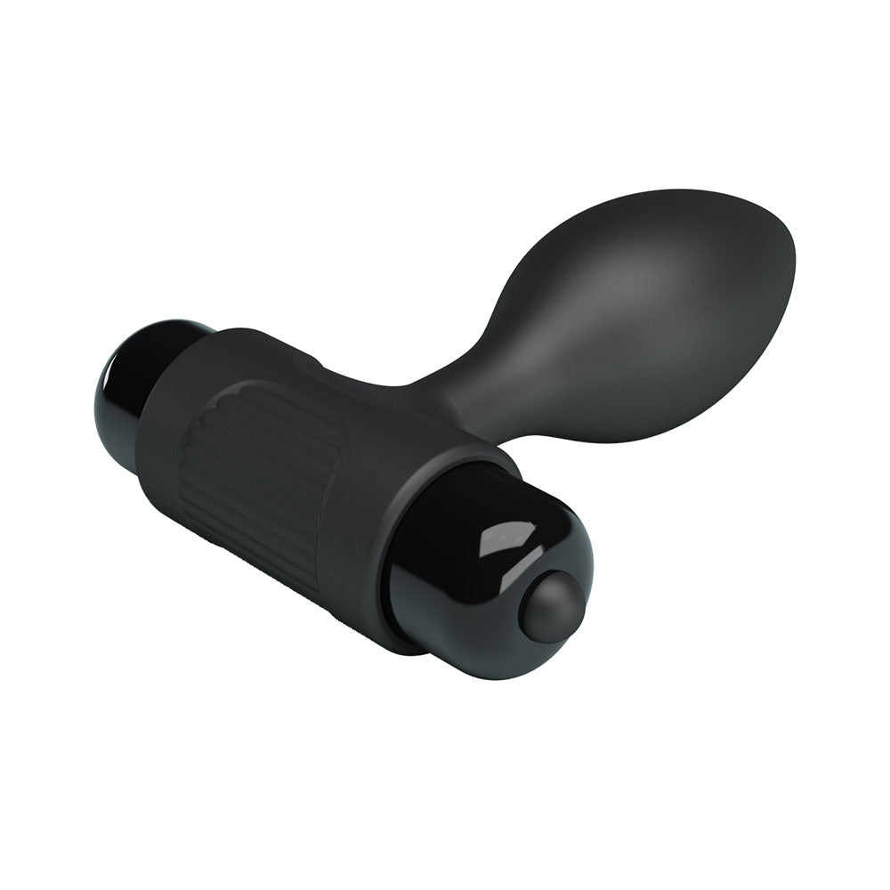 Party Up KEN Vibrating Butt Plug - Black 8.6 cm Vibrating Butt Plug-BI-040077-PU