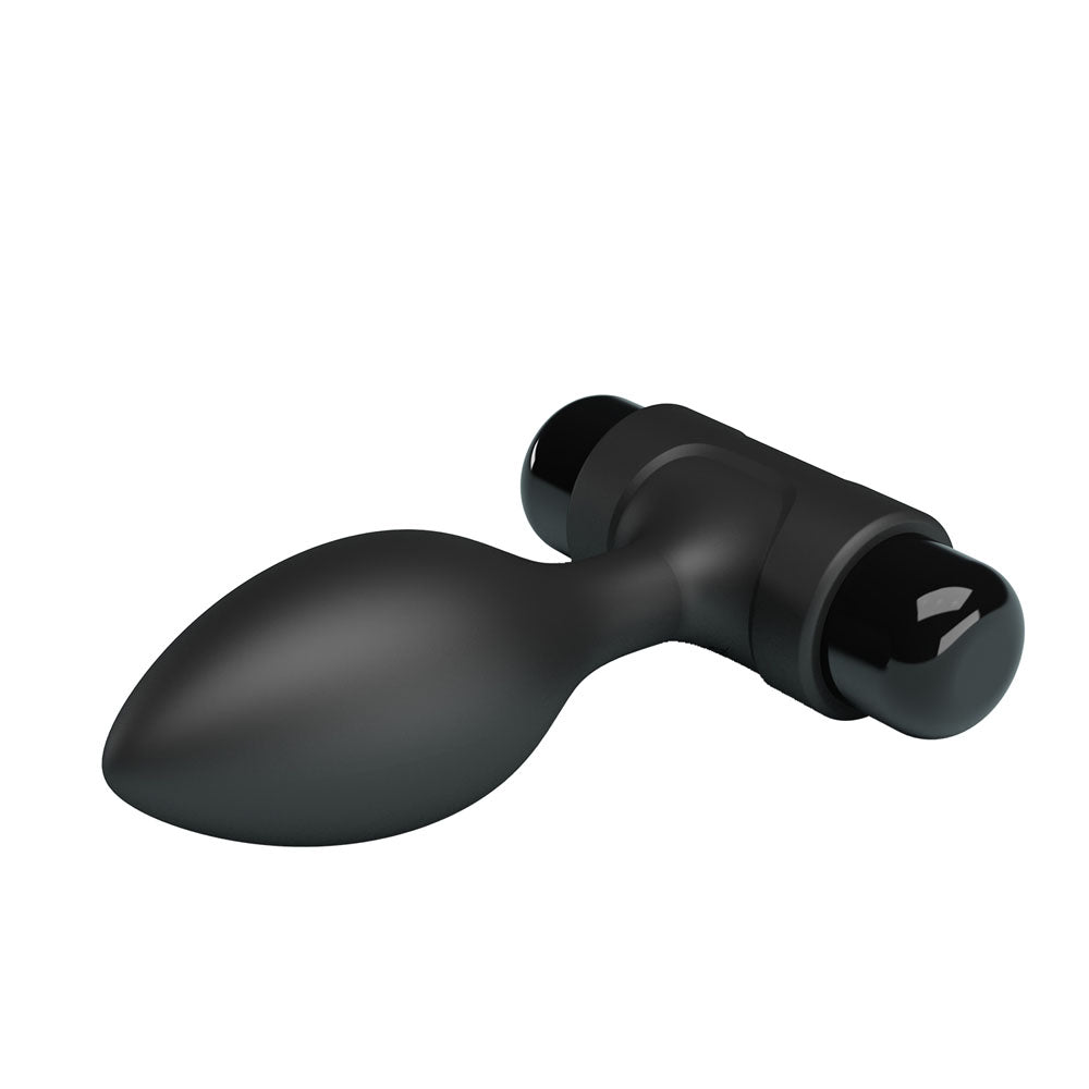 Party Up KEN Vibrating Butt Plug - Black 8.6 cm Vibrating Butt Plug-BI-040077-PU