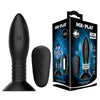 MR PLAY Rotation Beads Anal Plug - Black USB Rechargeable Beaded Butt Plug with Wireless Remote-BI-040079W-MR