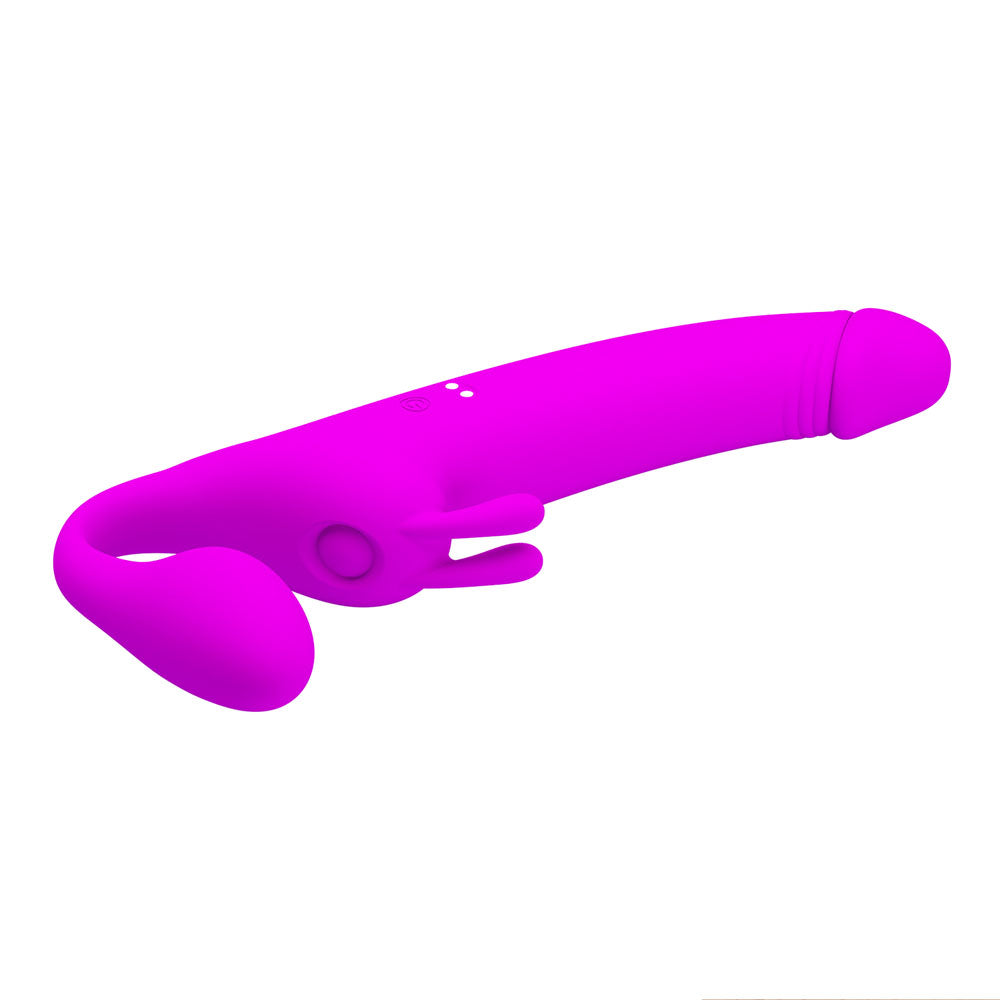 Party Up OLIVER Strapless Strap-On - Purple 28.3 cm USB Rechargeable Strapless Strap-On-BI-040171-PU