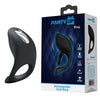 Party Up KING Rechargeable Cock Ring - Black USB Rechargeable Cock Ring-BI-210162-PU