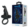 Party Up LARRY Vibrating Cock Ring - Black Vibrating Cock Ring-BI-210204-PU
