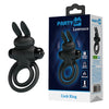 Party Up LAWRENCE Vibrating Cock Ring - Black Vibrating Cock & Balls Ring-BI-210206-PU