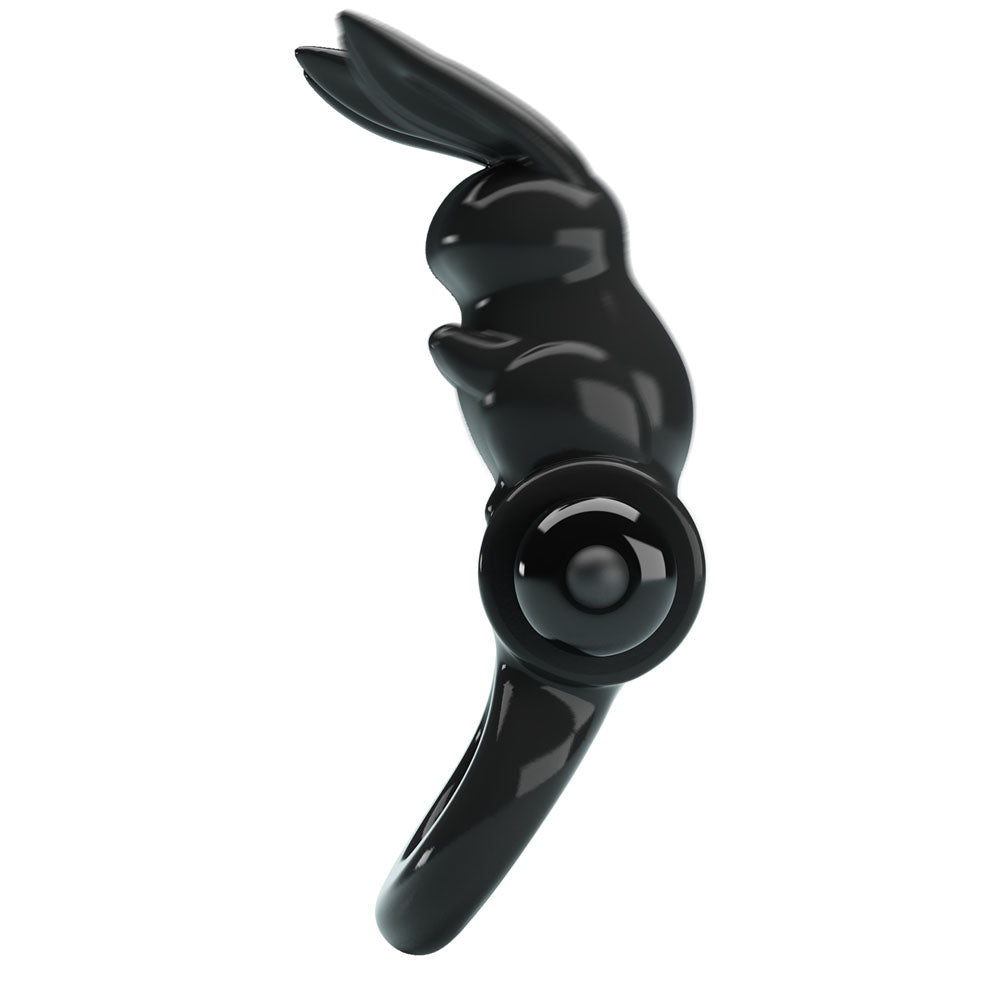 Party Up LEO Vibrating Cock Ring - Black Vibrating Cock Ring-BI-210245-PU