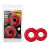 Stay Hard - Donut Rings Oversized - Red Large Cock Rings - Set of 2-BL-00988