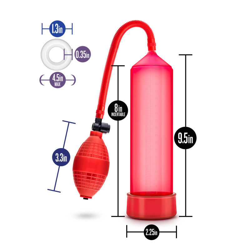 Performance VX101 Male Enhancement Pump - Red Penis Pump-BL-01108