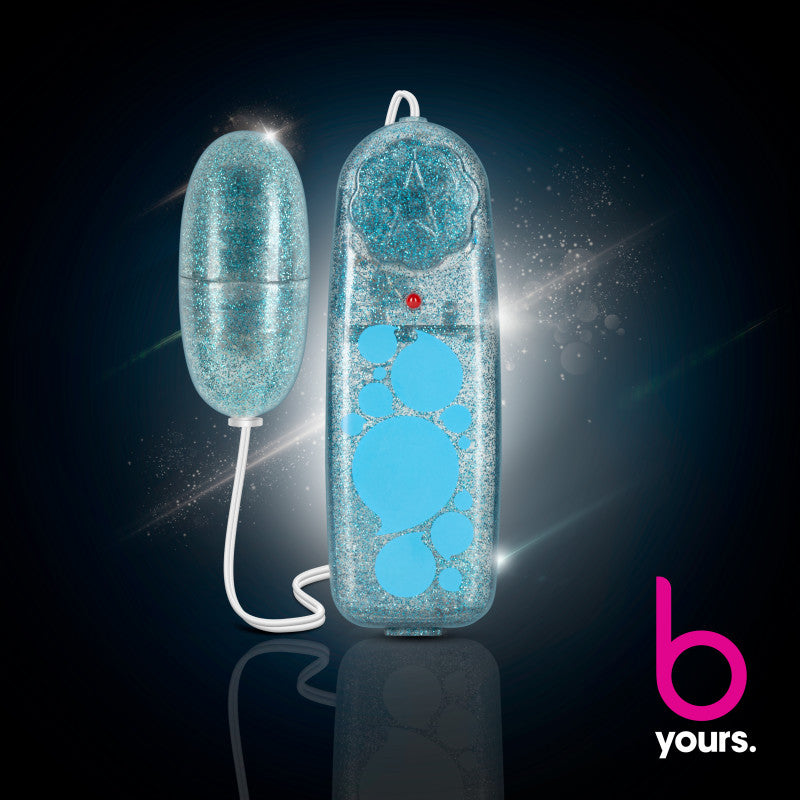 B Yours Glitter Power Bullet - Blue - Glitter Blue 5.5 cm Bullet-BL-05532