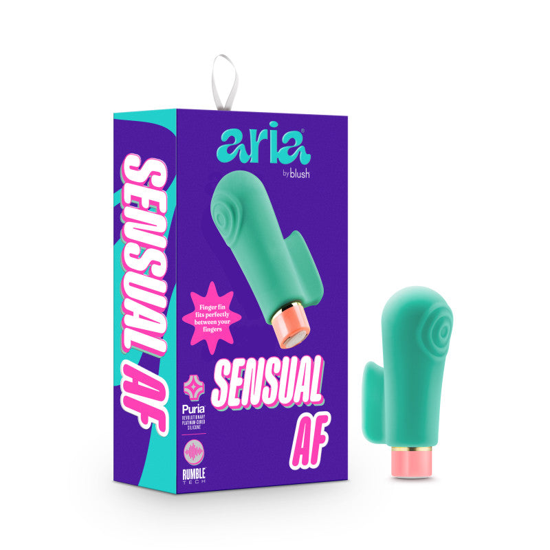 Aria Sensual AF - Teal USB Rechargeable Stimulator-BL-12422