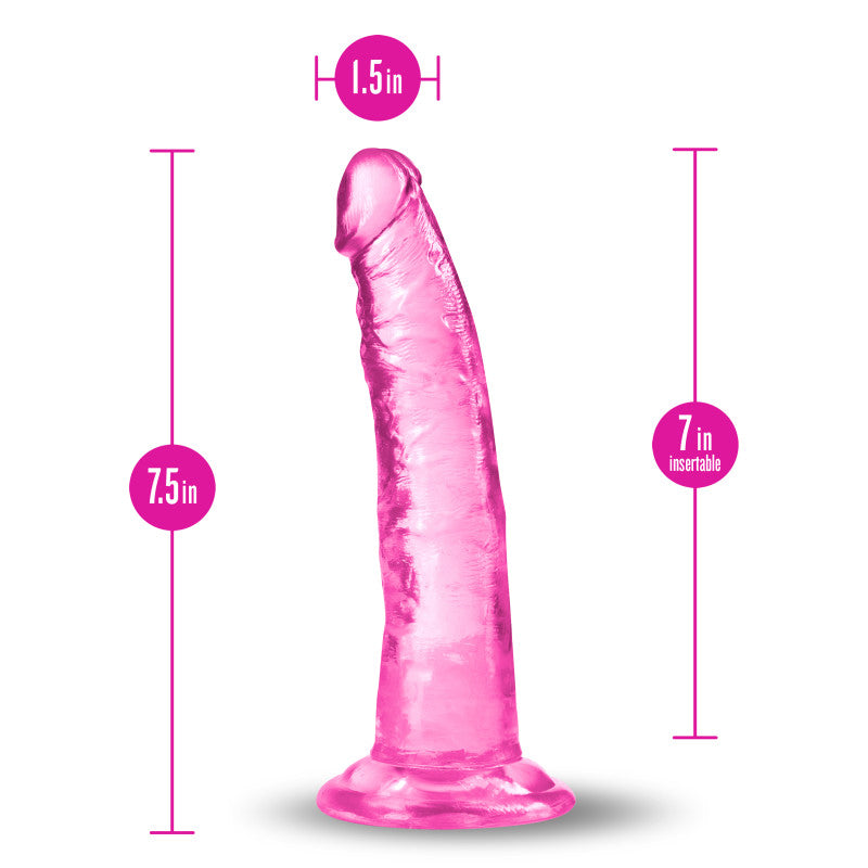 B Yours Plus Lust N Thrust - Pink - Pink 19 cm (7.5) Dong-BL-12700