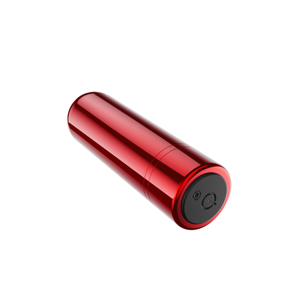 Kool Vibes - Rechargeable Mini Bullet - Cherry - Red 6.4 cm USB Rechargeable Bullet-BL-14308