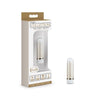 The Collection Glitzy Deco - White/Gold 6.4 cm (2.5) USB Rechargeable Bullet-BL-14344