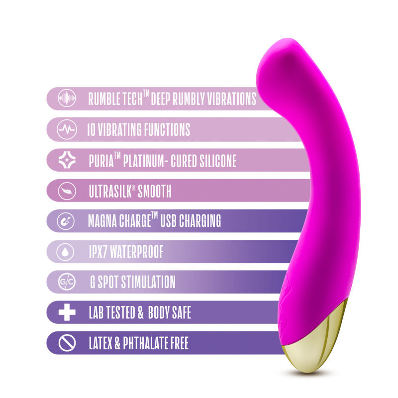 Aria Bangin AF - Purple 18.4 cm USB Rechargeable Vibrator-BL-21201