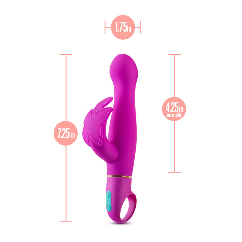 Aria Naughty AF - Plum 18.4 cm Butterfly Vibrator-BL-21801