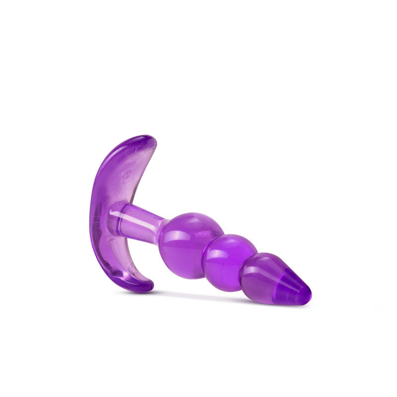 B Yours Triple Bead Anal Plug - Purple 9.5 cm Butt Plug-BL-24411