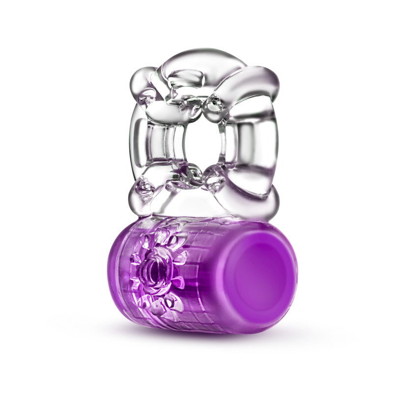 Play With Me Pleaser Rechargeable C-Ring - Purple - Purple USB Rechargeable Cock Ring-BL-31911