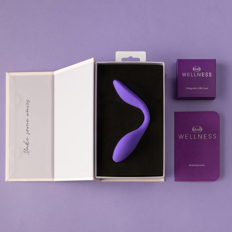 Wellness Duo - Purple - Purple USB Rechargeable Couples Vibrator-BL-44101