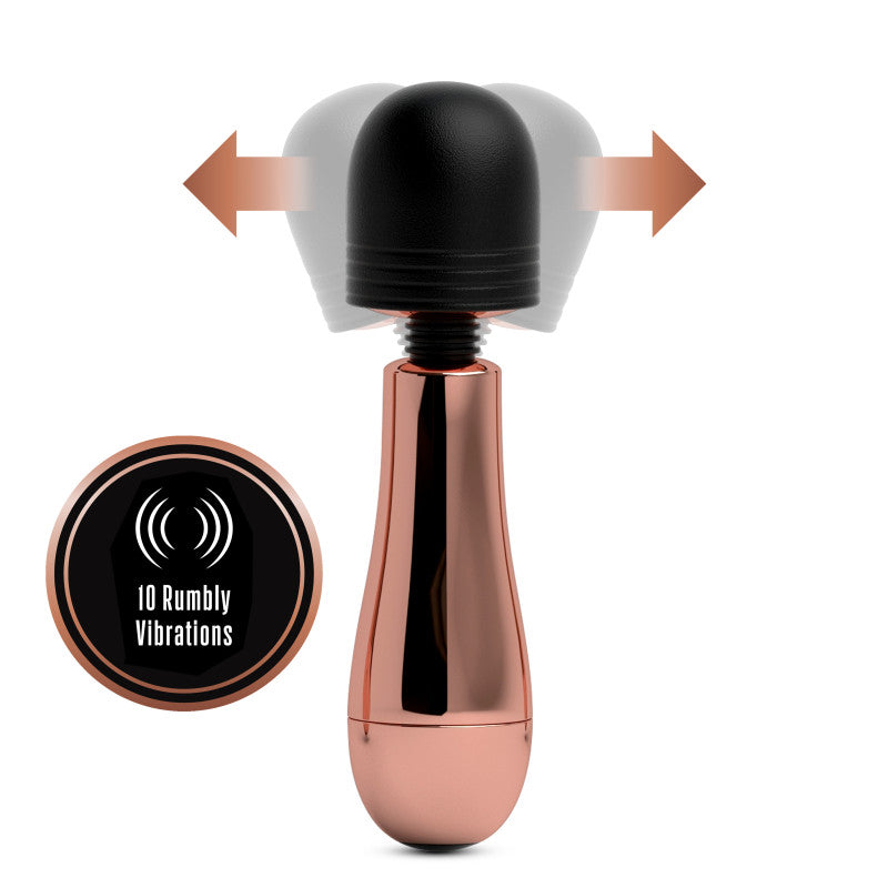 Lush Chloe - Rose Gold USB Rechargeable Mini Massager Wand-BL-76123