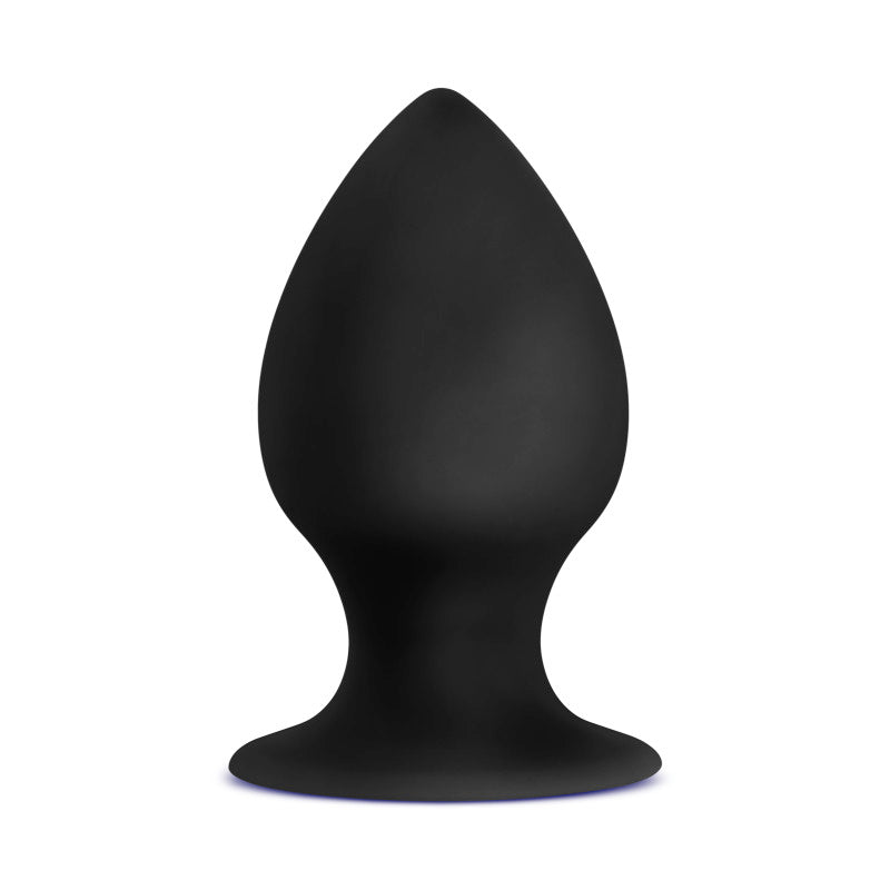 Anal Adventures Platinum Anal Stout Plug - Medium - Black 7.6 cm Medium Butt Plug-BL-81105