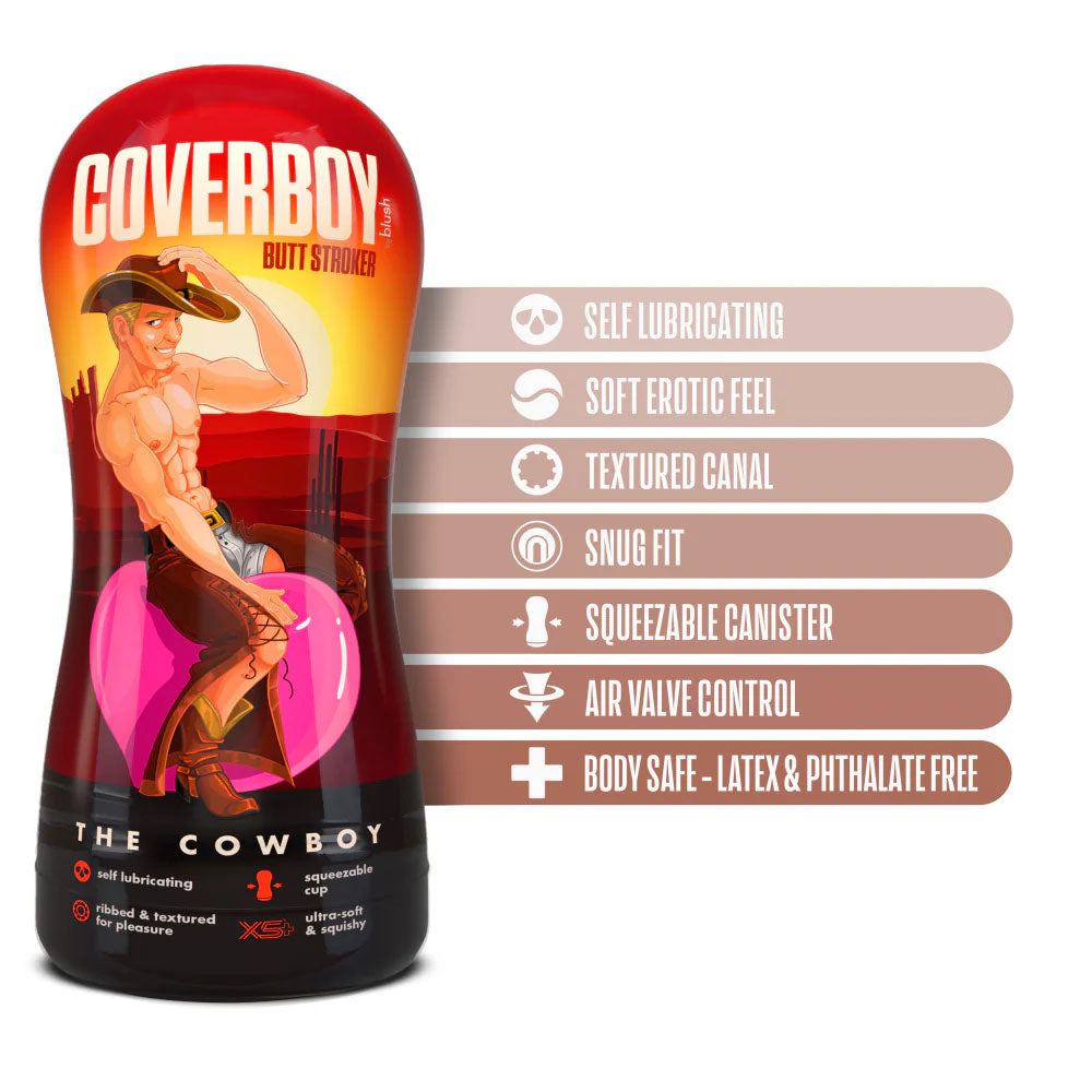 Coverboy The Cowboy - Flesh Male Ass Stroker-BL-84063