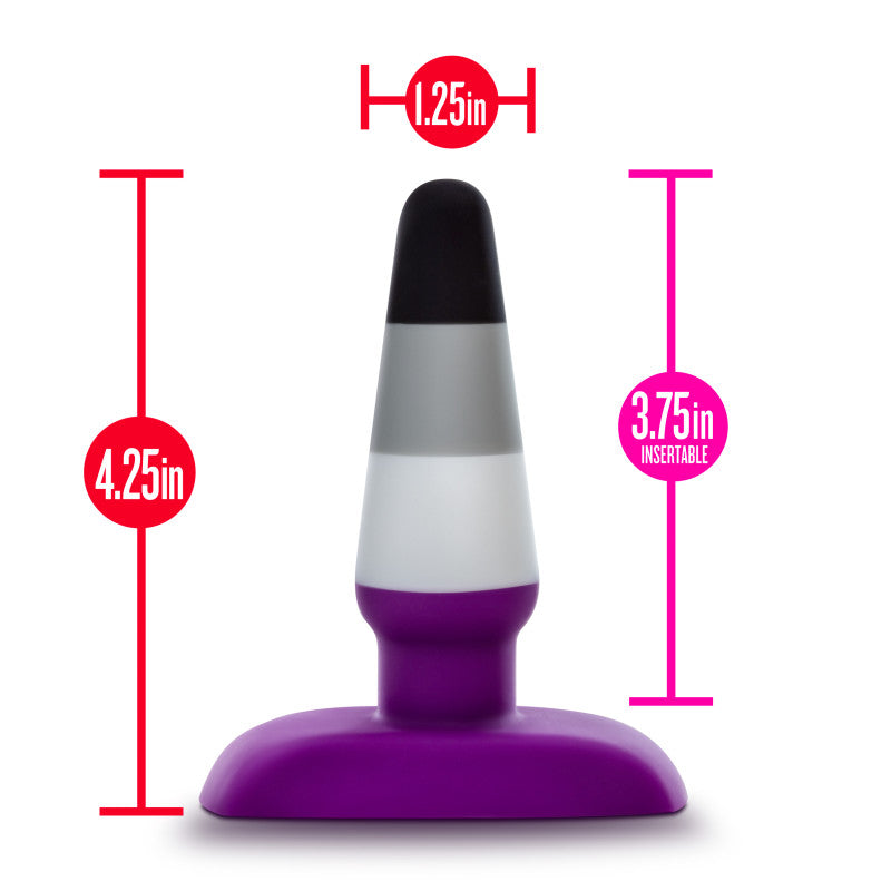 Avant Pride P7 - Ace - Coloured 10.8 cm Butt Plug-BL-88377