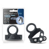 Performance VS6 Silicone Cock & Ball Strap - Black Cock Ring with Adjustable Ball Strap-BL-91715