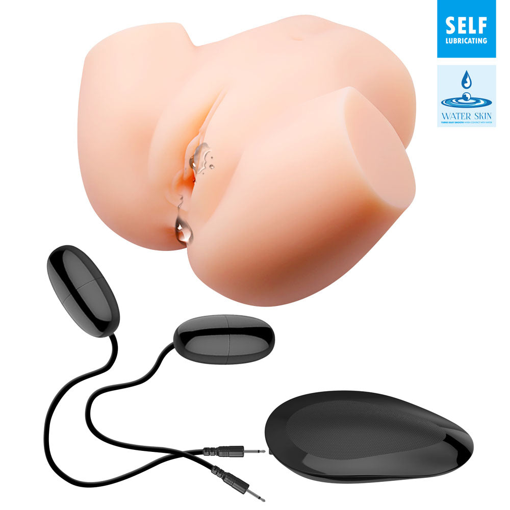 CRAZY BULL VERONICA Vibrating Torso - Flesh Vibrating Torso Masturbator - BM-00900T72ZK