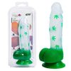 Maia LEIF - Clear/Green 17.8 cm Leaf Print Dong-BO-23-011