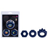 Maia LONZO - Blue Silicone Cock Rings - Set of 3-BO-24-002