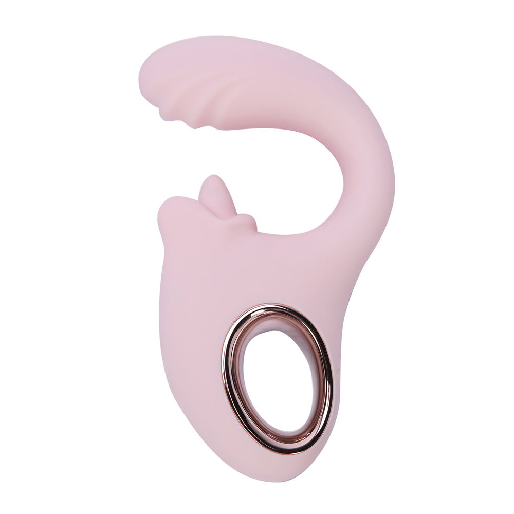 Maia JAYLEE - Pink - Pink USB Rechargeable Dual Motor Vibrator - BO-25-25-PINK