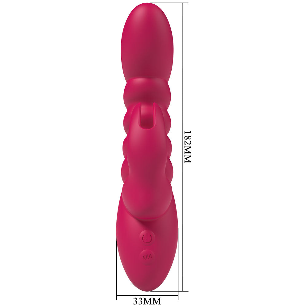 Party Up BRYNLYN - Pink - Pink 18.2 cm USB Rechargeable Rabbit Vibrator-BP-W00001