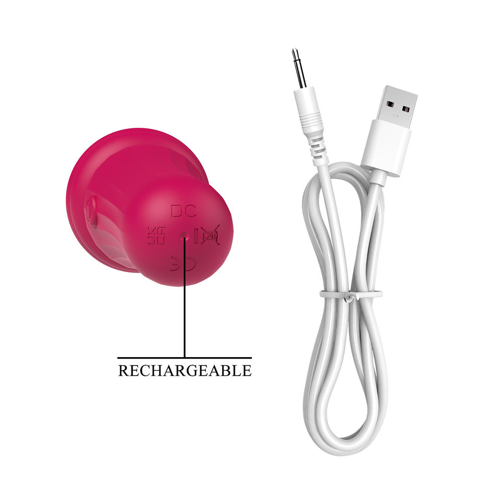 Party Up DUUNA - Pink - Pink 16.9 cm USB Rechargeable Massage Wand-BP-W00003