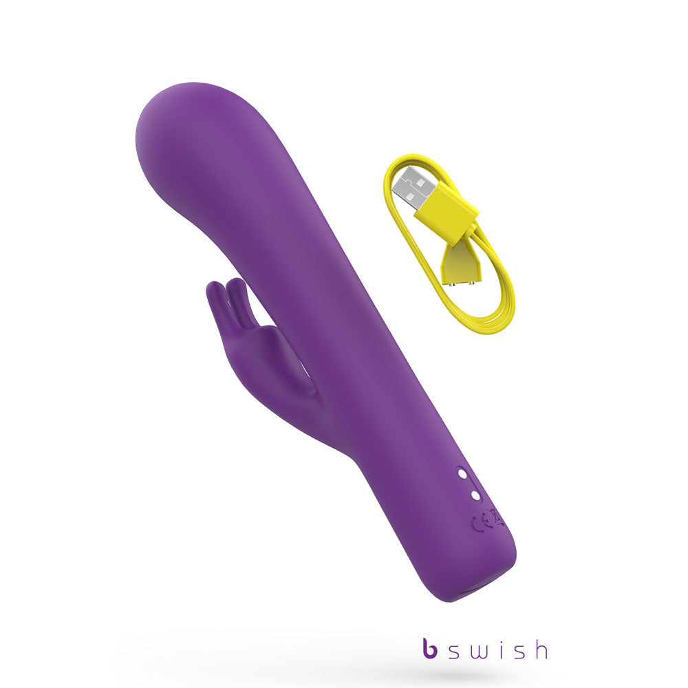 Bwild Bunny Infinite Deluxe - Purple - Purple 19.3 cm USB Rechargeable Rabbit Vibrator-BSBBI0518