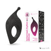 BCharmed Rhythm Infinite Deluxe - Black - Black USB Rechargeable Vibrating Cock Ring-BSBRI0501