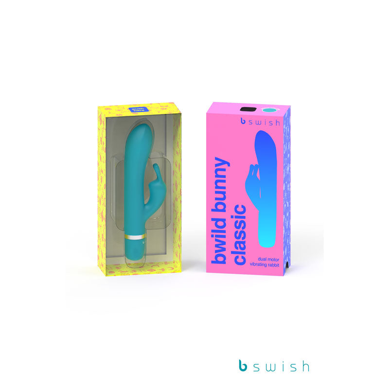 Bwild Classic Bunny - Jade - Jade 15.2 cm (6) Rabbit Vibrator-BSCWB1450