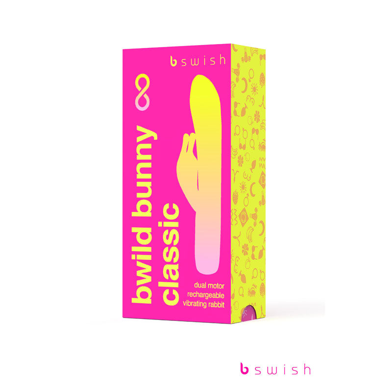 Bwild Classic Bunny Infinite - Sunset Pink - Sunset Pink 15.2 cm USB Rechargeable Rabbit Vibrator-BSCWI0327